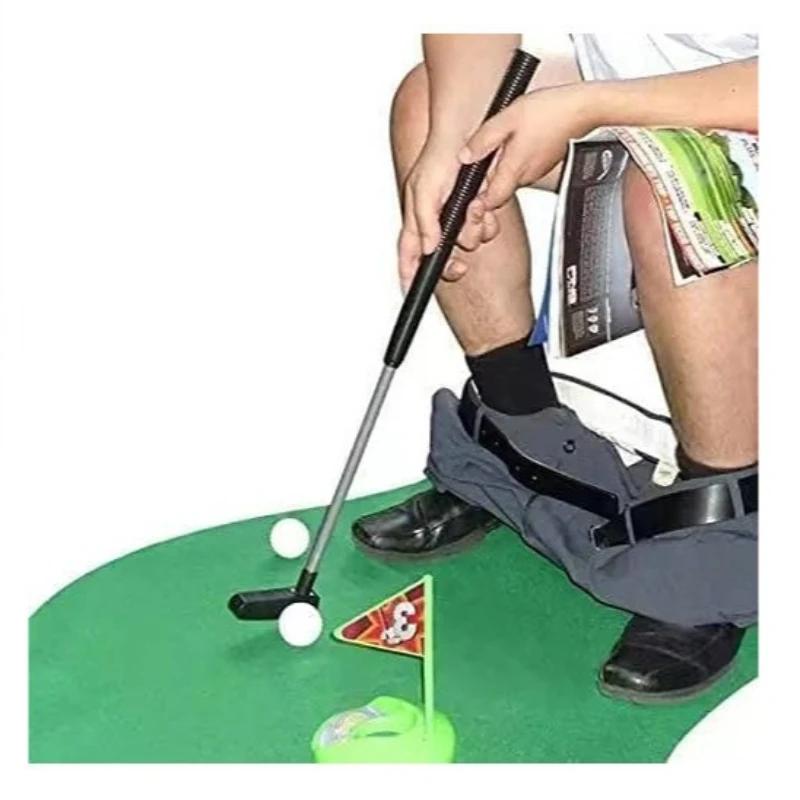 1set Indoor Golf Putting Trainer with Hole Flag Putter Green Practice Aid Home Yard Outdoor Training Aid Adjustable Hole