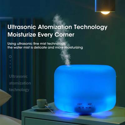 500ML zvlhčovač vzduchu, difuzér esenciálních olejů, aroma difuzér s barevnými nočními světly, USB zvlhčovač, miniaturní zvlhčovač