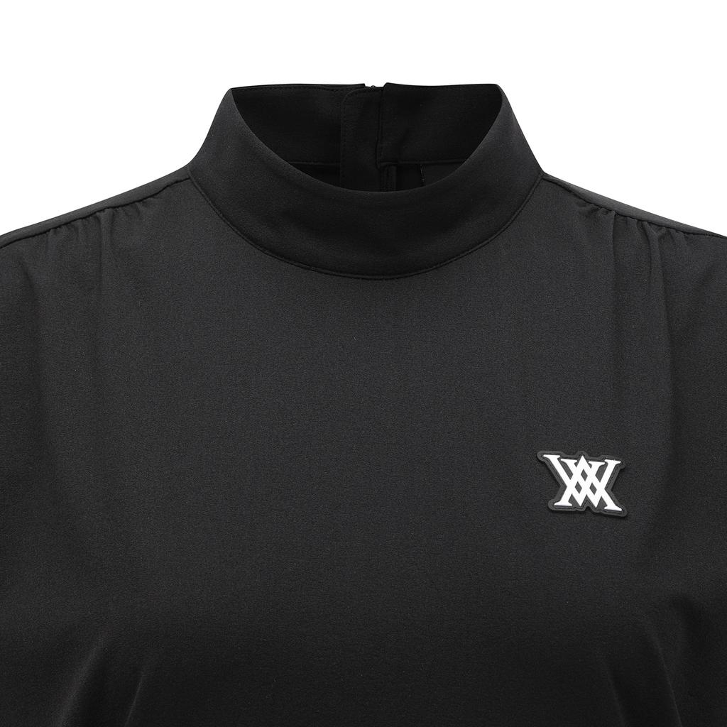 ANEW GOLF Women Mock Neck Anorak T-Shirt_Bk