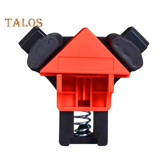 Convenient Woodworking Right Angle Clamp Red Plastic Clip-on No Assembly Durable Secure Grip Corner Clamp Carpentry Tool Set