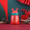 300/330ml Christmas Thermos Cup Stainless Steel Coffee Bottles Cute Cartoon Antler Water Bottle Couple Cups Xmas New Year Gifts