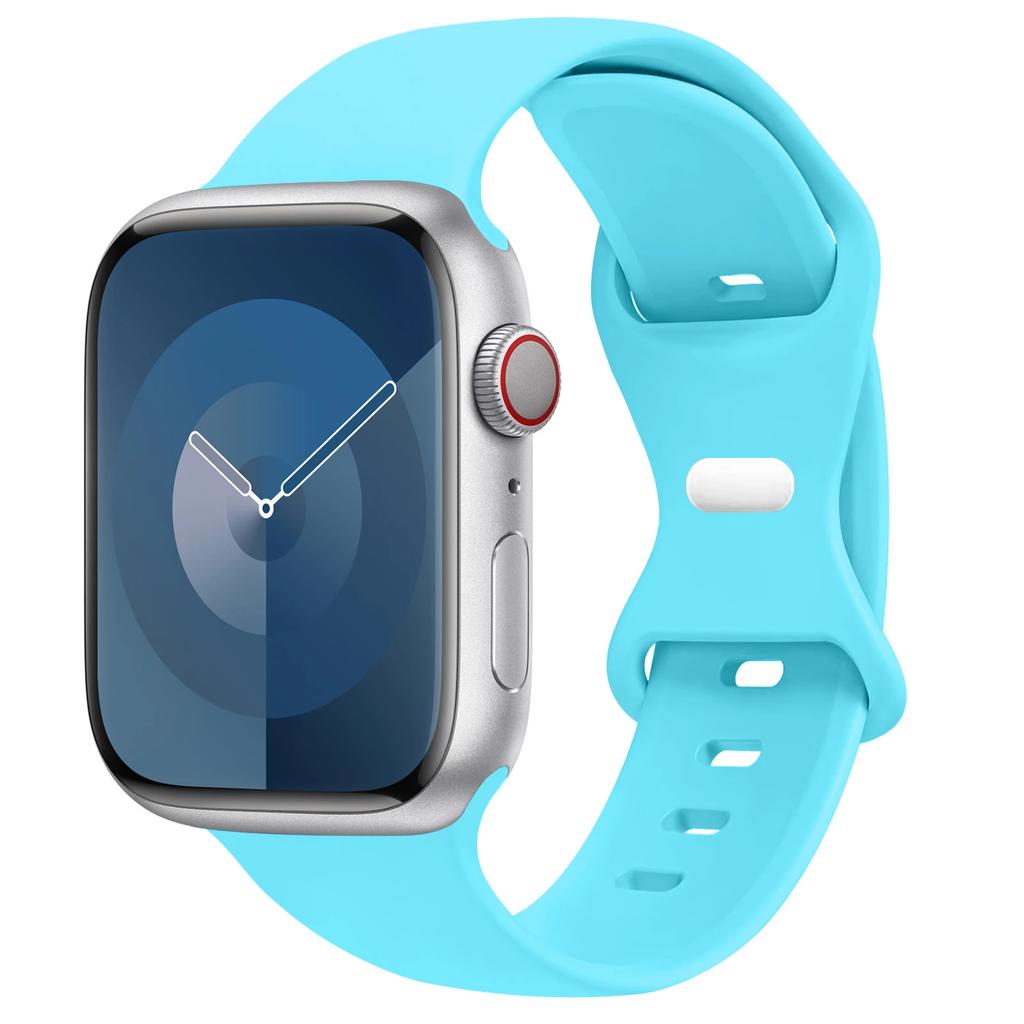 Silicone Strap For Apple Watch Band 44mm 45mm 41mm 40mm 49mm 42mm 38mm 46MM Sport Bracelet iWatch Series Ultra 2 SE 10 9 8 7 6 5