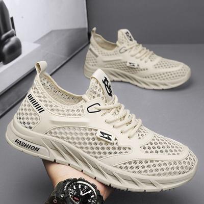 Mode Sommer Herren Sneaker Mesh Schuhe Atmungsaktiv Leicht Herren Freizeitschuhe Schnürschuhe Walking Schuhe Tenis Masculino Zapatillas Hombre
