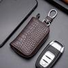 Car Keychain Cover Crocodile Pattern Men'S Keychain Leather Car Key Wallet Butler Key Storage Bag Zipper Key Bag Unisex Pouch