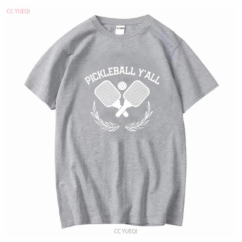 Pickleball Yall Shovels Sports Funny T Shirt vintage Washed Breathable designer clothes Stylish graphic homme Slightly