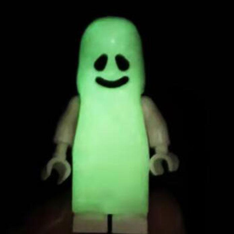 Collection!! Luminous Vitruvius Smiling & Crying Ghost Model Action Figures Blocks Action Building Bricks Toys for Children