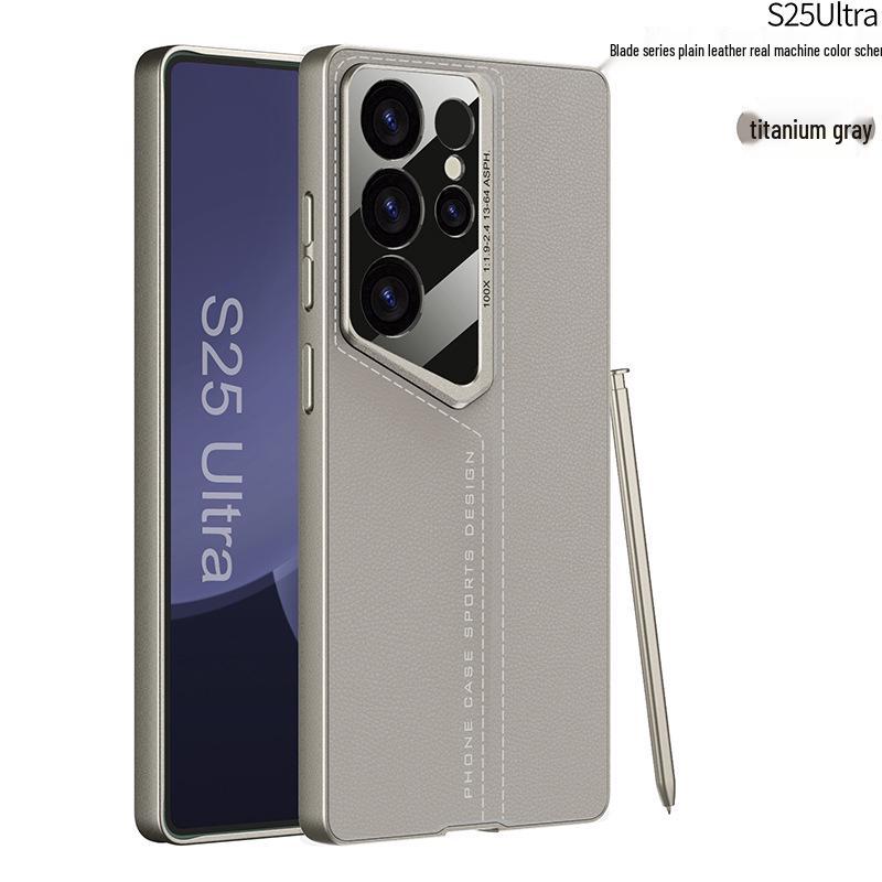 Samsung S25 Ultra Leather Protective Phone Case - Fashionable and Drop-Proof S25 Ultra - Case Only