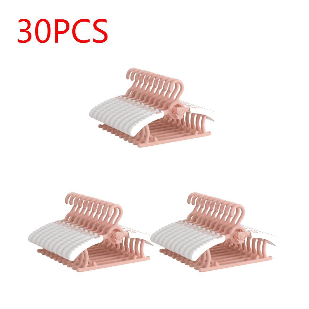 20/30Pcs Extendable Baby Nursery Closet Hanger Space Saving Kids Clothes Hanger for Girl Boy Toddler Kids
