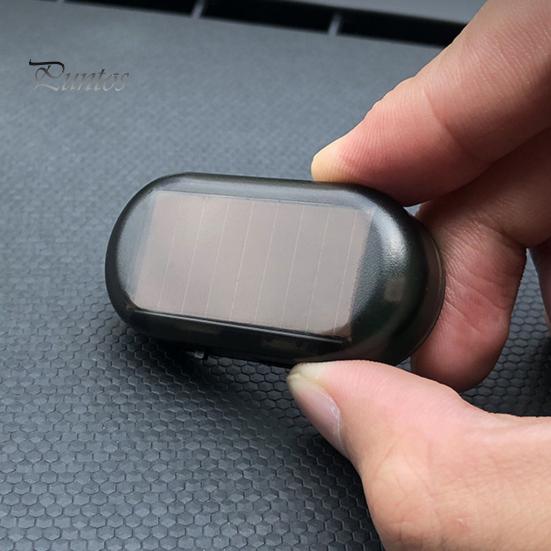 Car Solar Power Simulated Dummy Alarm Anti-Theft LED Flashing Security Light Fake Automotive Warning Lamp