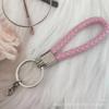 Gevlochten Lederen Touw Sleutelhanger met Poppenhanger - Modieus en Creatief Accessoire