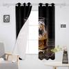 Wine Glass Blackout Curtains For Kitchen Bedroom Kids Room Window Treatment Curtains for Living Room