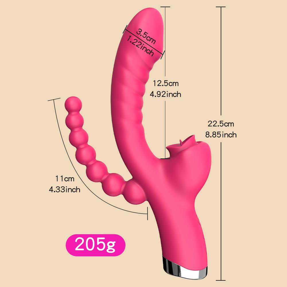 Tongue Licking Dildo Vibrator Anal Plug Butt Plug Clitoris Stimulator G-spot Stimulate Anus Vagina Massage Adult Women Sex Toy Couple Flirting Sex Toy
