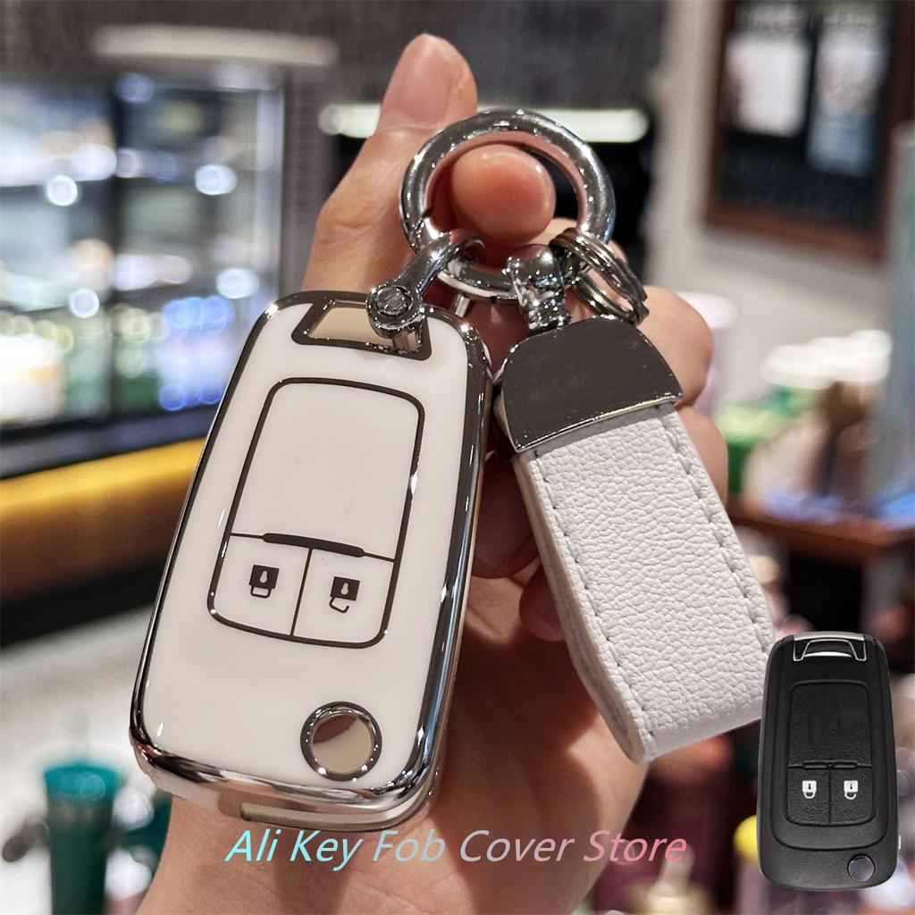 Key Fob Cover with Keychain Lanyard for Vauxhall Zafira Astra Insignia Holden Flip Car Key Shell Cover