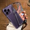 Silicone Transparent Shockproof Phone Case for IPhone 17 Pro Air 16 15 14 13 12 11 Pro Max XS XR 7 8 Plus Clear Protection Cover