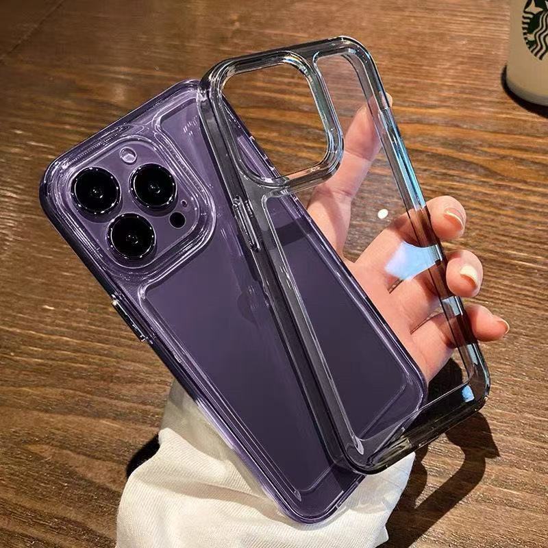 Silicone Transparent Shockproof Phone Case for IPhone 17 Pro Air 16 15 14 13 12 11 Pro Max XS XR 7 8 Plus Clear Protection Cover