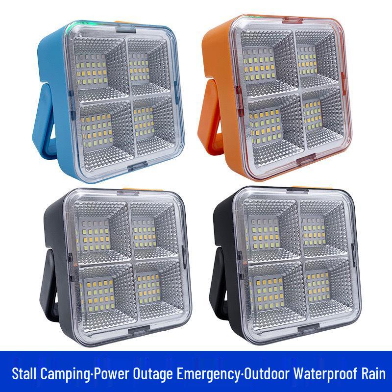 USB Rechargeable Solar LED Spotlight: Portable Outdoor Camping & Emergency Lamp