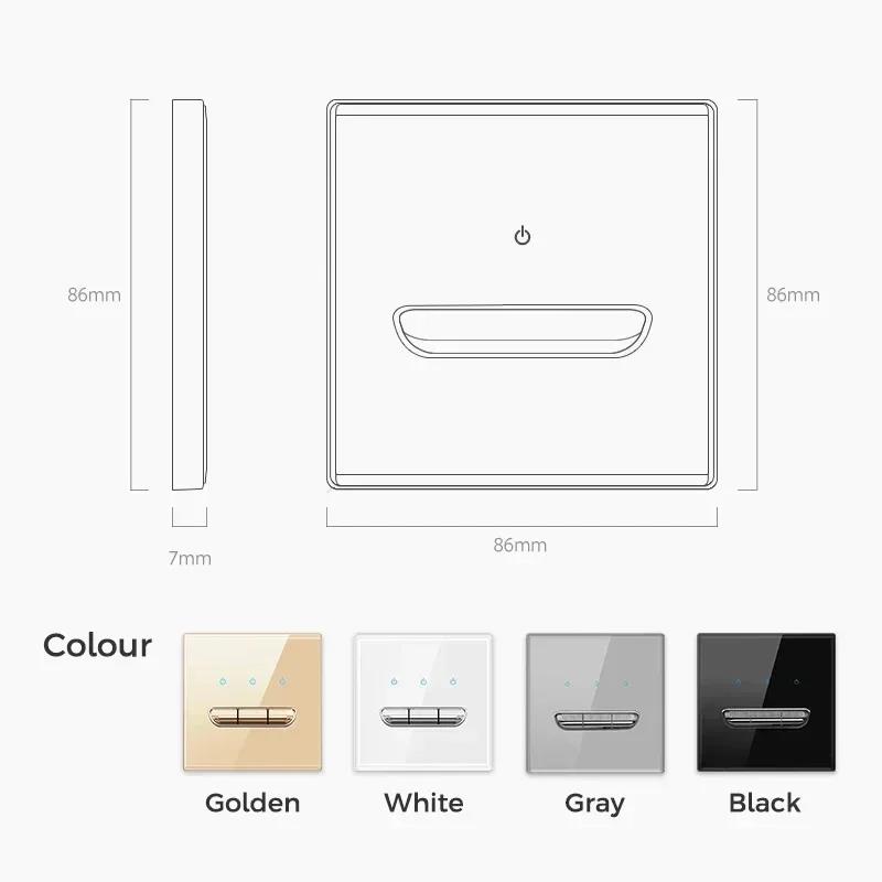 Britische Französische Standard-Schaltersteckdose aus gehärtetem Glas mit Kontrollleuchte, Selbstrückstellung, 1 2 3 4-fach Wandpanel-Steckdosen, 2 USB-Steckdosen
