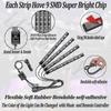 Car Led Strip Light For Cars, Car Interior Lights 12v Multicolor