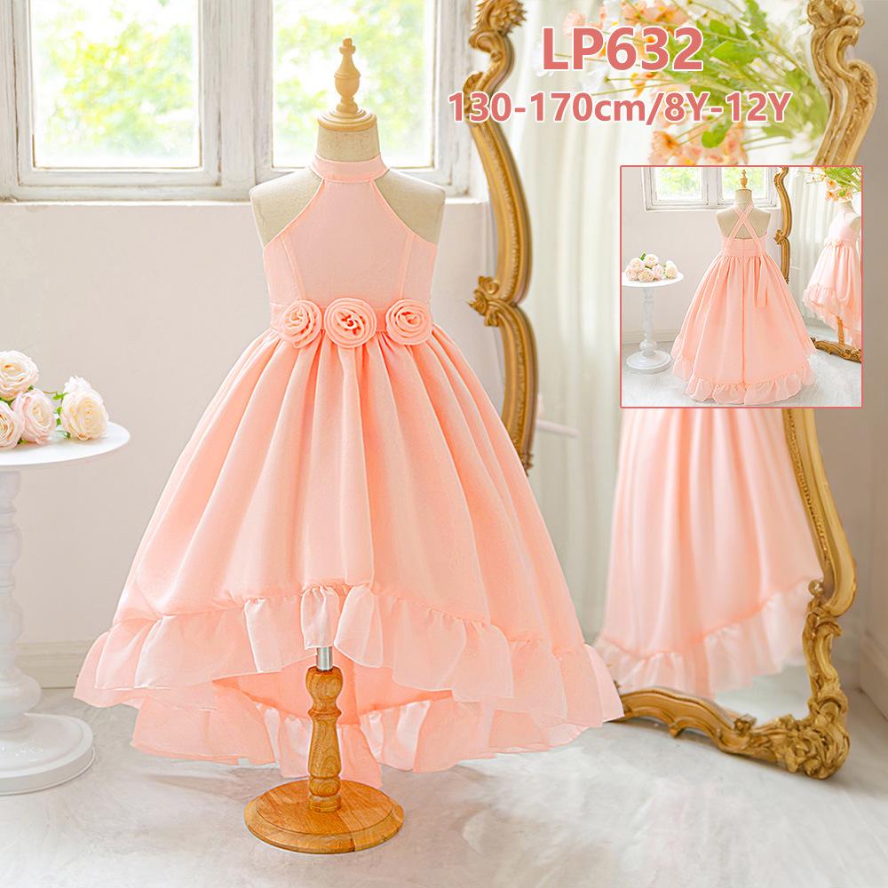 2025 Modna Sukienka Księżniczki dla Druhenki - Formalna Suknia Pokazowa i na Występ Pianinowy