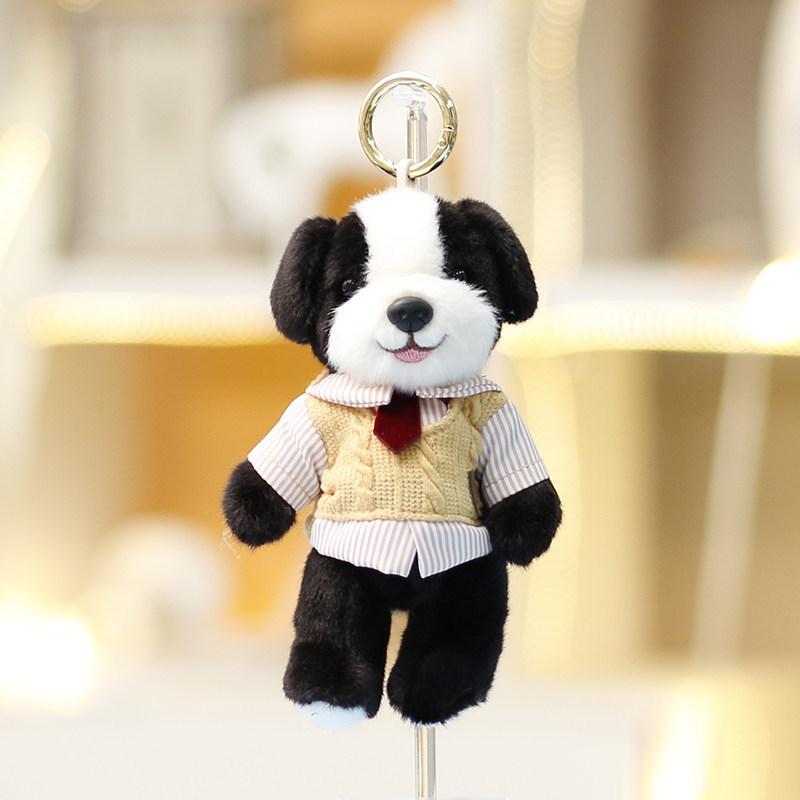 Soft Plush Dog Pendant With Sweater For Girls Bag Charm And Holiday Gift