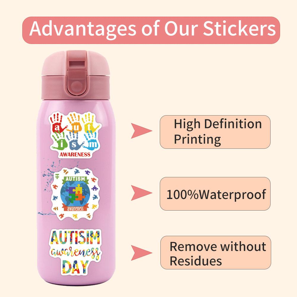 55 World Autism Day Graffiti Stickers Decorative Skateboard Luggage Laptop DIY Stickers