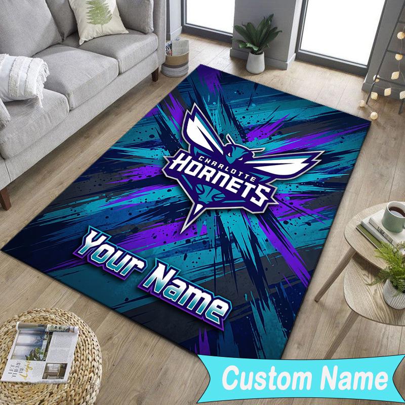 Custom NameCharlotte Logo Art Carpet, Indoor Rug, Chair Rug, Living Rooms, Doormat Made From Polyester Home Decor Birthday Christmas Gifts