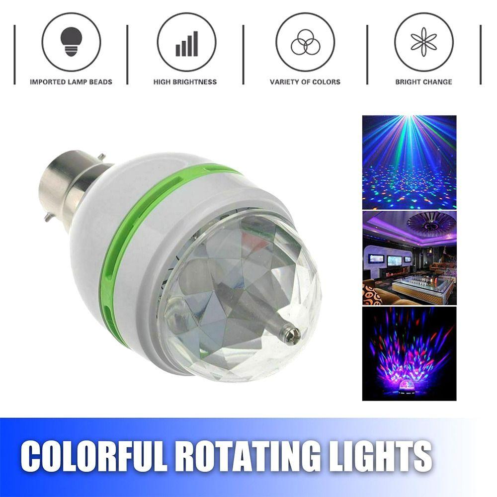 

DJ KTV 3W LED Party Lamp Crystal Ball Stage Light Bulb Rotating Bulb Disco Lamp