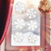 6Pcs Sun Catcher Snowflake Window Sticker Electrostatic Removable Snowflake Glass Decal Christmas Bedroom Living Room Decoration