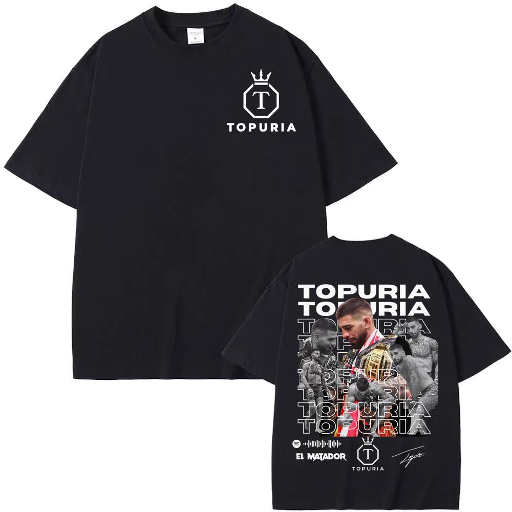 2026 El Matador Ilia Topuria Vintage Graphic T Shirt Mens Clothing Fashion Gothic T Shirts Man Summer Tops Comfort Tshirt