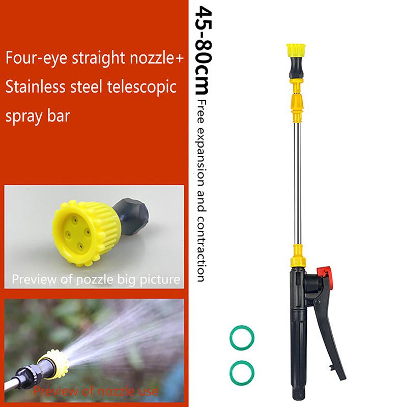 Retractable Stainless Steel Watering Wand Sprayer Extension Rod Outdoor Garden Spraying For Electric Hand Sprayer Accessories