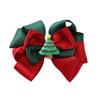 Children's Christmas Princess Red Bow Hair Clip