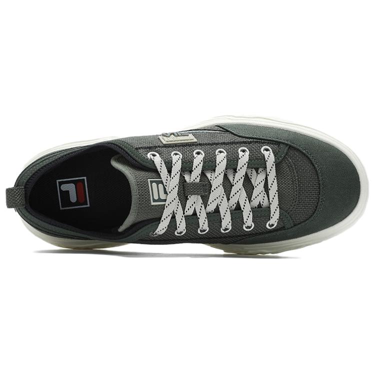 FILA Rock Comfortable Durable Low-Top Canvas Shoes Men sneaker Green F12M432305FTM