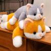 Cute Simulation Kitten Doll Plush Toy Lying Down Cat Doll Children Soothing Rag Doll Birthday Gift