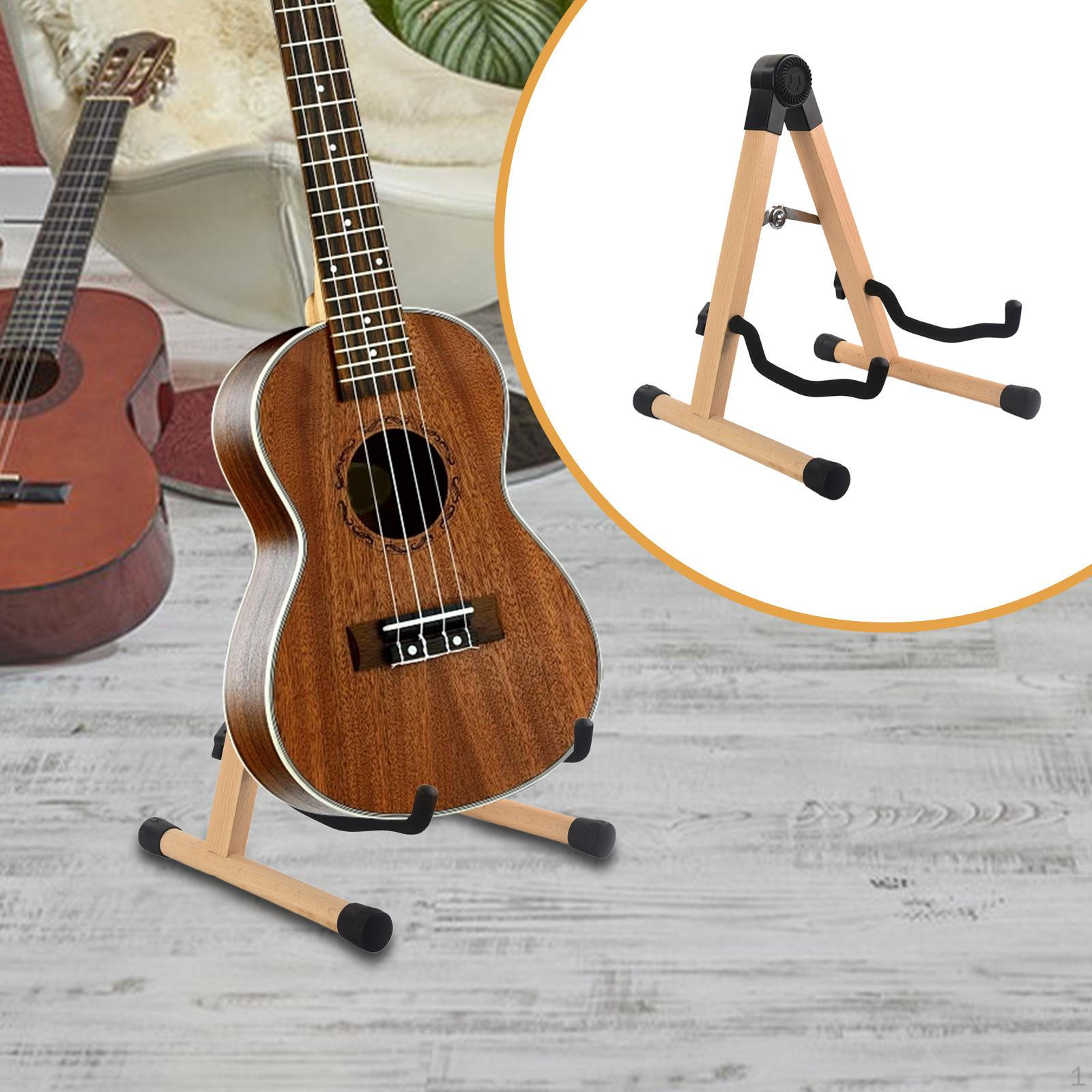 

Folding Guitar Stand Musical Instrument Accessories Wood Holder A Shape for Violin Classical