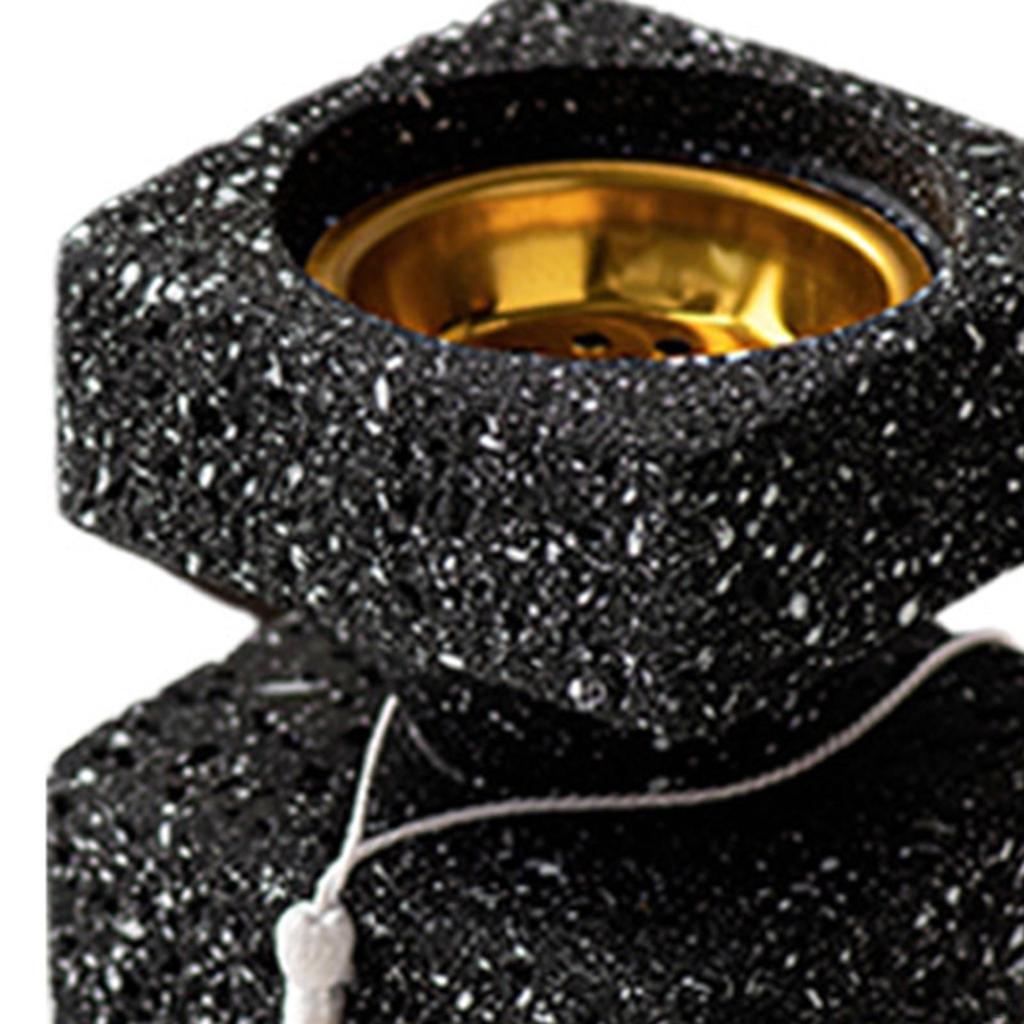Burner Holder Table Centerpiece Compact Resin Fragrance Censer for SPA Meditation Tea Room Bedroom