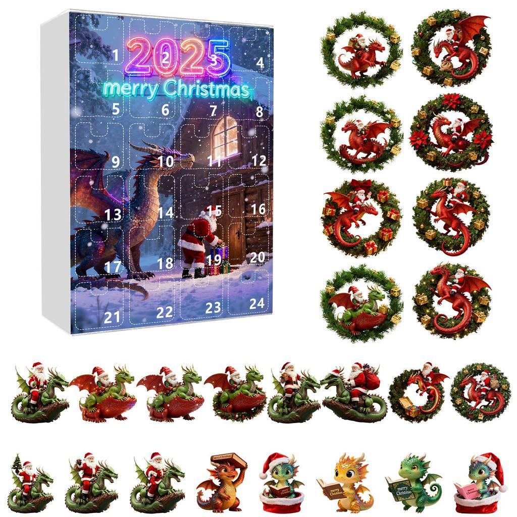 2D Advent Calendar 24 Days Countdown Calendar With Musical Character Collectibles, Advent Calendar
