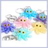 Zee Dieren Mini Octopus 3D Geprinte Speelgoed Schattig Mini Simulatie Octopus Model Gewrichten Beweegbaar Sleutelhanger Tas Hanger Kinderen Cadeaus