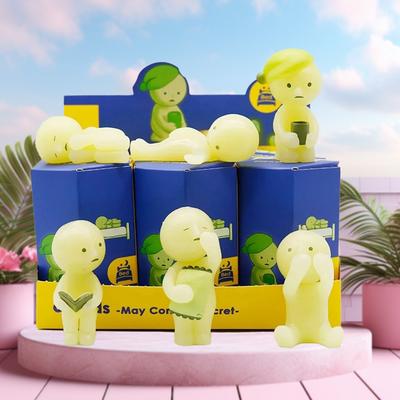 Figura Anime Carina Smiski Scatola Cieca Serie Camera da Letto Sorpresa Giocattoli Luminescenti Modello Bambola da Collezione Decorazione Regali di Natale per Bambini