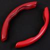 1Pair Car Steering Wheel Cover Carbon Fiber Steering Wheel Booster Universal 99% Model Non-Slip Auto Interior Accessories 38cm