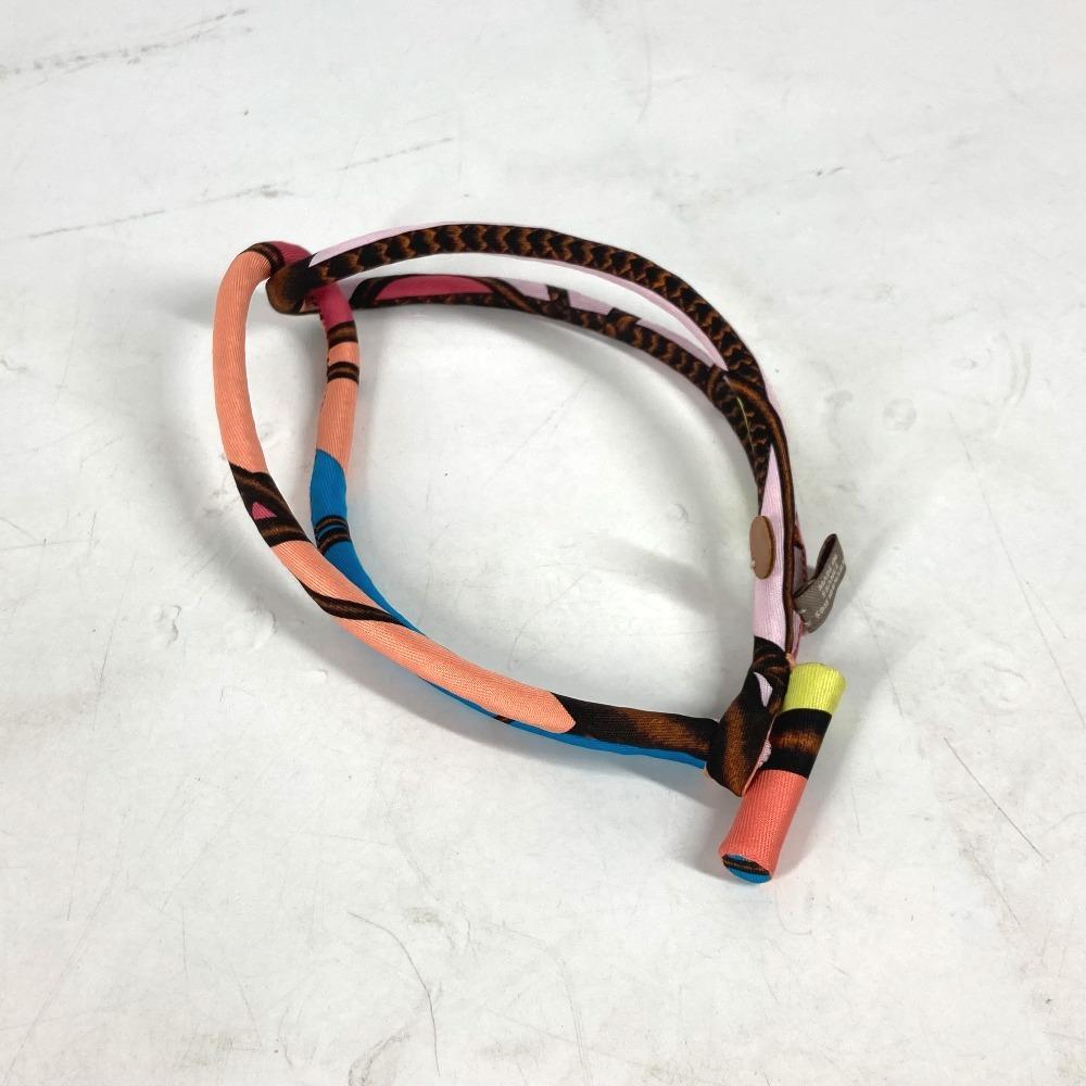 HERMES Choker Petit h petit ash Accessories Necklace silk Multicolore