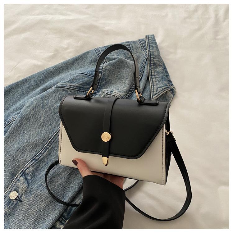 Personalized Trend Belt Simple Color Matching New Fashion Single Shoulder Portable Crossbody Small Square Bag Woman
