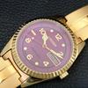 AUTOMATIC VINTAGE REFURBISHED CITIZEN JAPAN MENS PURPLE DIAL WATCH a445365-1