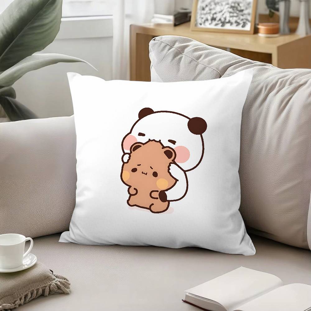Cute DDudu Bubu Throw Pillow Covers Pattern Cushion Cover Suitable For Sofa Bedroom Car Pillow Cover