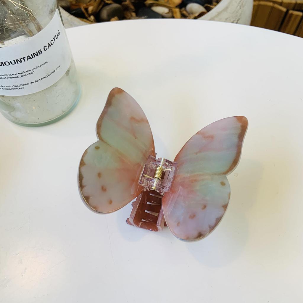 Bunte Schmetterling Acryl Haarspange: Frisches Damen-Haaraccessoire