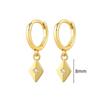 925 Silver Needle Vintage Geometric Pendant Earrings Round/Square/Shell Earrings for Women Fashion Jewelry Pendientes