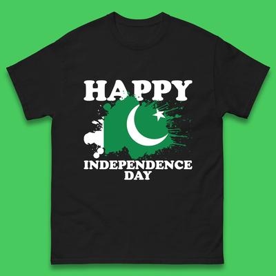 Frohen Unabhängigkeitstag Pakistan 14. August Patriotisches Pakistanisches Flaggen Herren T-Shirt Top