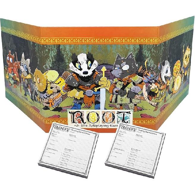 Magpie Games Gamemaster Accessory Pack - Root: The Roleplaying Game Expansion, Tri-Fold Tabletop GM Screen and Campaign Notepads