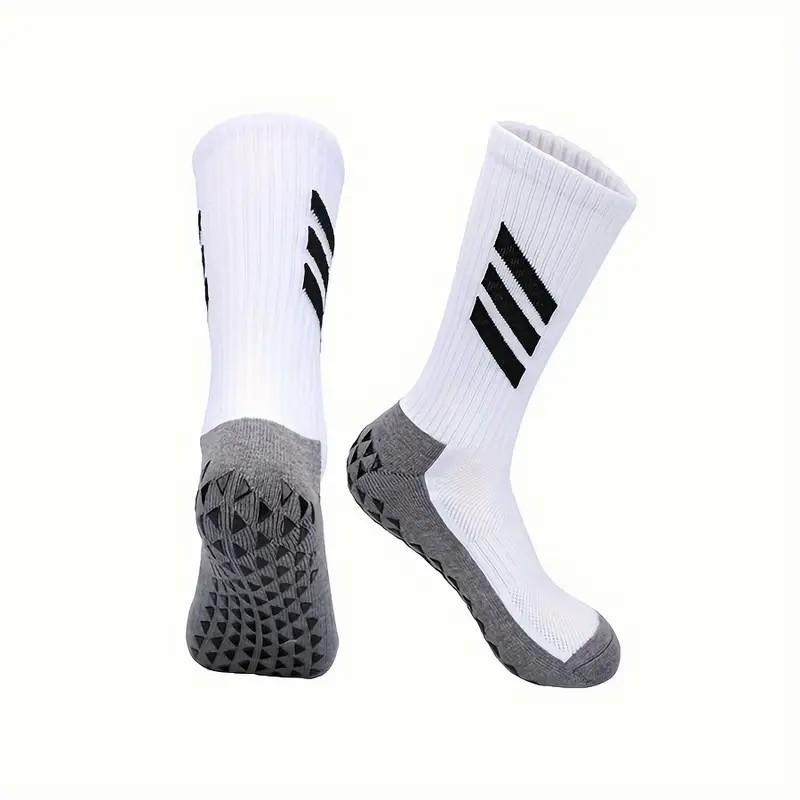1/4 Pairs Men Non Slip Towel Bottom Football Sports Socks Odor Resistant Sweat Absorbing Breathable Rugby Basketball Yoga Socks
