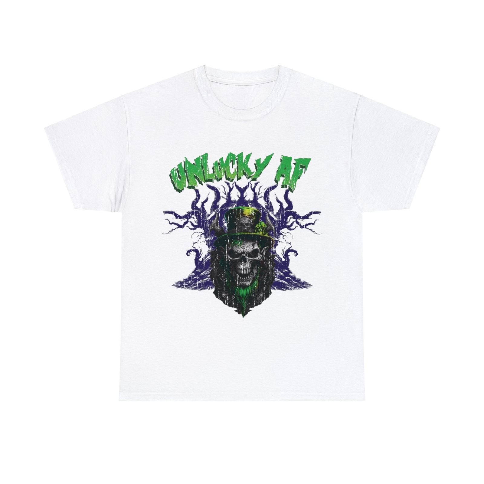 UNLucky AF - Leprechaun Skull Saint Paddy s Day T Shirt S разноцветный