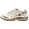 XT-Quest Fabric Lace-Up Flat Round Toe Support Low-Top Hiking Shoes Unisex Hiking Shoes Light-Gray Brown Pepper-White 475413